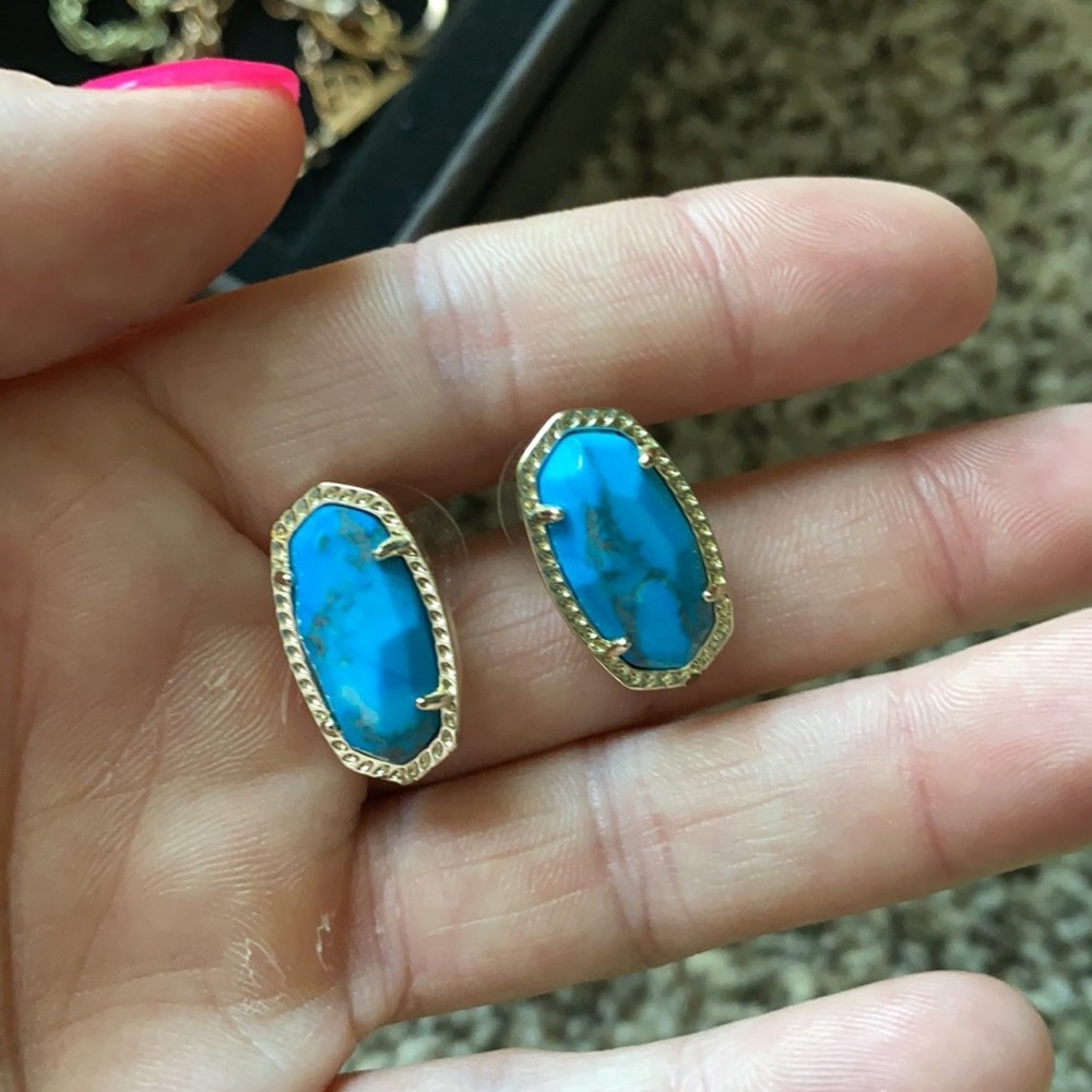 Kendra Scott Custom Set StudsAqua Howlite